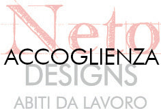 Neto progetta un logo con testo rosso e grigio.