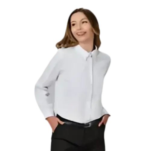 CAMICIA DA DONNA MANICA LUNGA - Bianco / XS