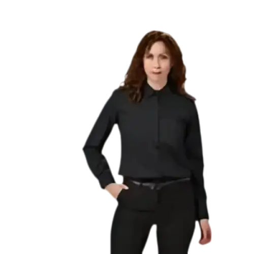 CAMICIA DA DONNA MANICA LUNGA - Nero / XS