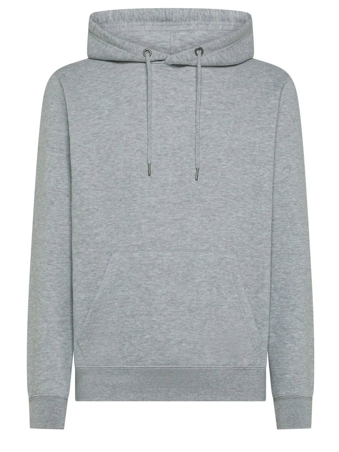 Felpa con cappuccio Grigio mélange — vista frontale