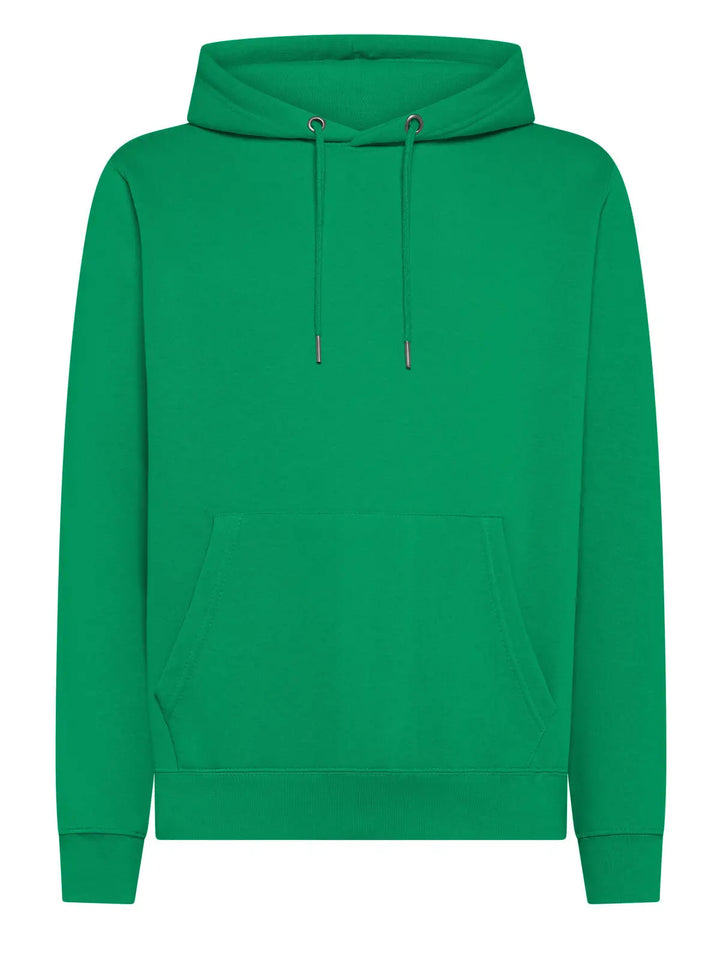 Felpa con cappuccio Verde Irlanda — vista frontale