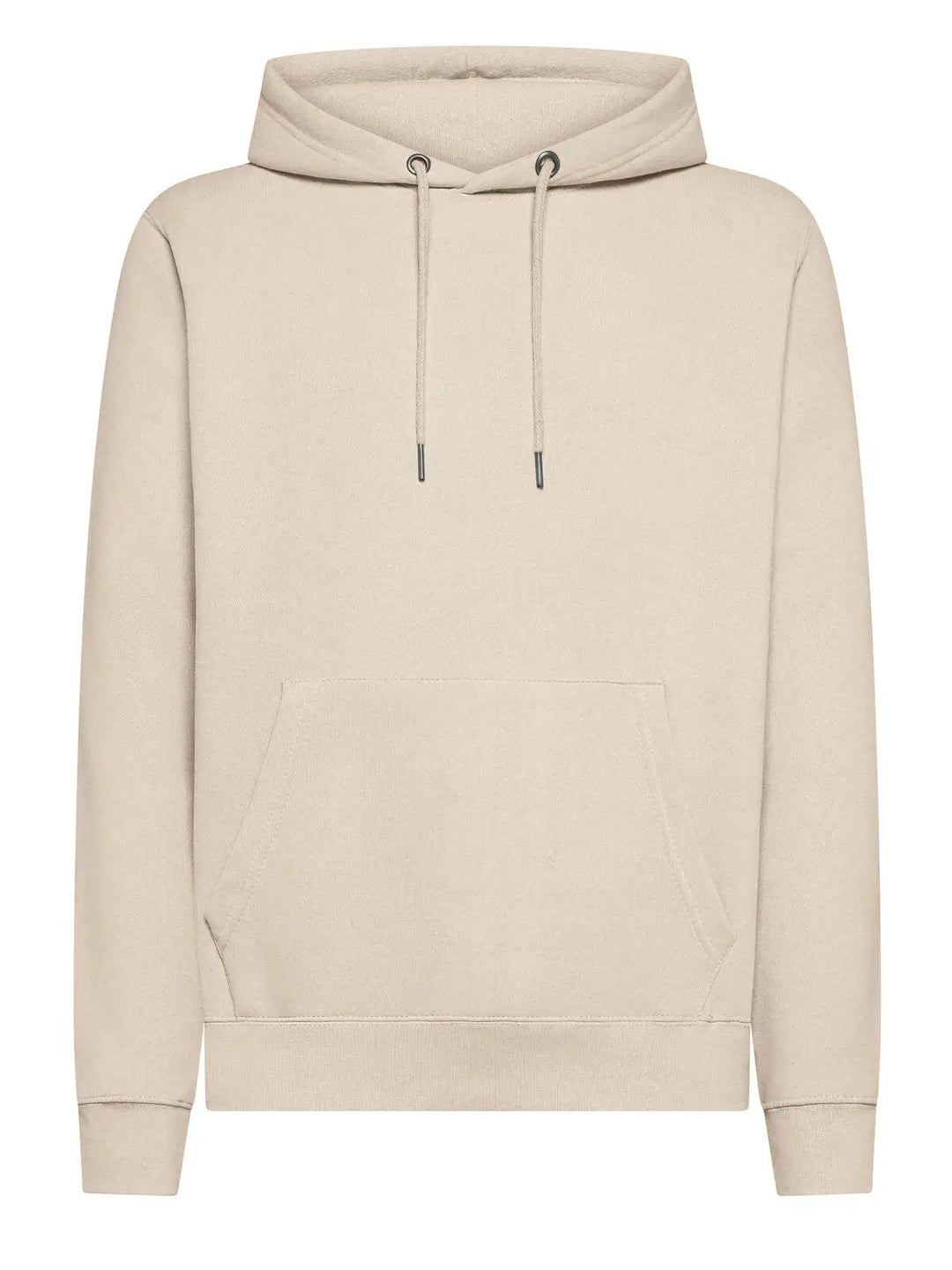 Felpa con cappuccio Bianco naturale — vista frontale