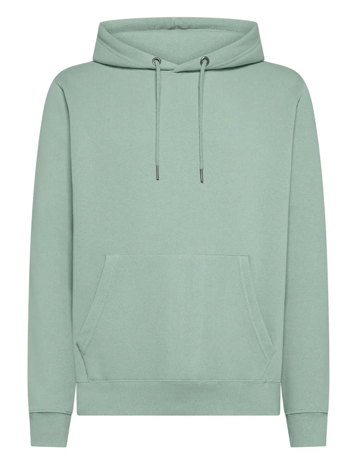 Felpa con cappuccio Verde salvia — vista frontale