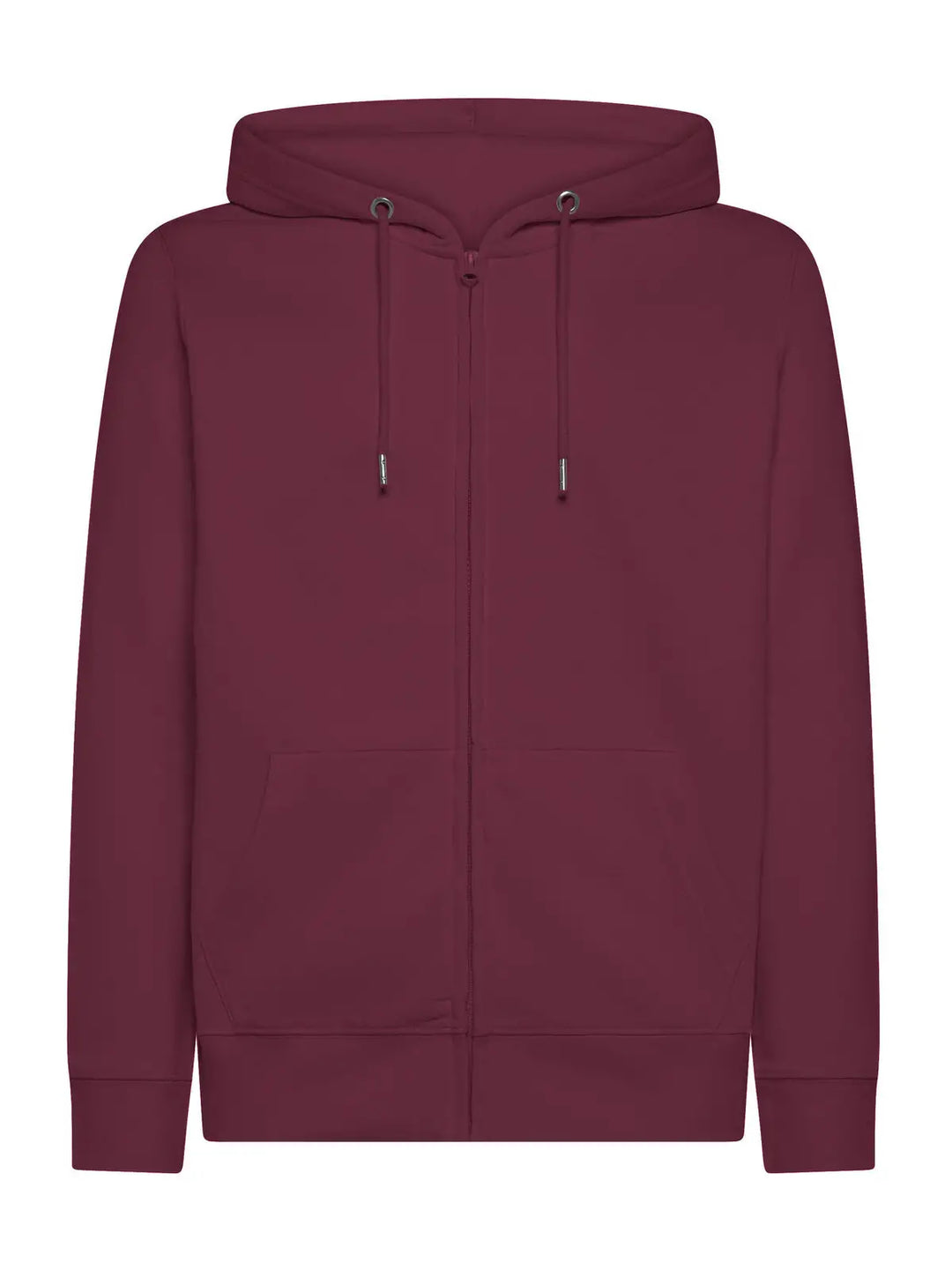 Felpa con cappuccio e zip Bordeaux — vista frontale