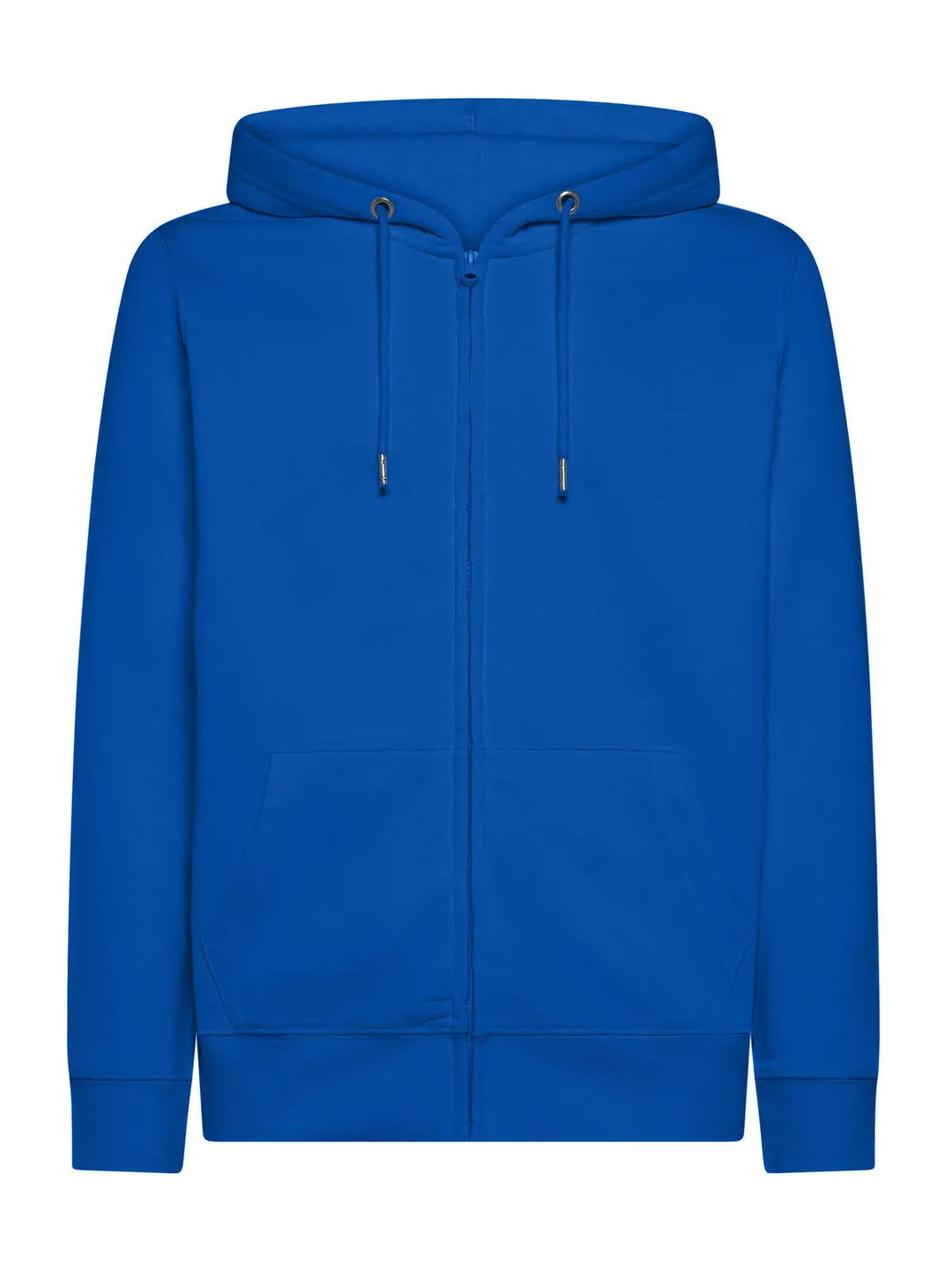 Felpa con cappuccio e zip Blu royal — vista frontale