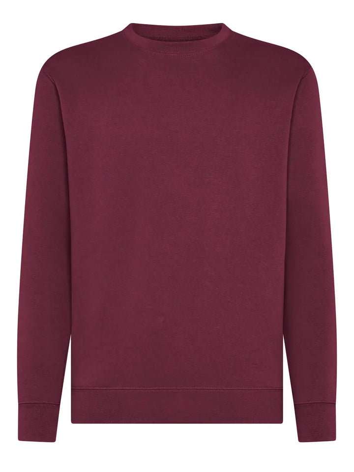 Felpa girocollo Bordeaux — vista frontale