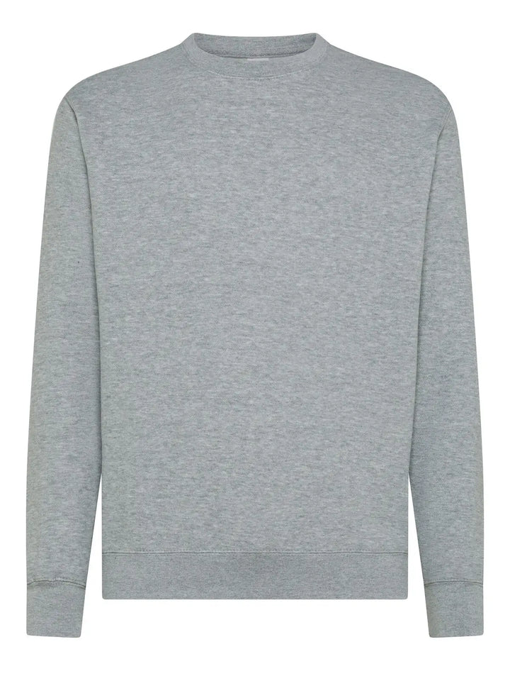 Felpa girocollo Grigio mélange — vista frontale
