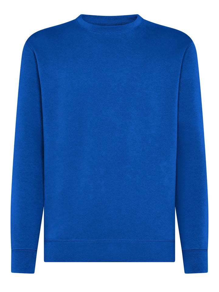 Felpa girocollo Blu royal — vista frontale
