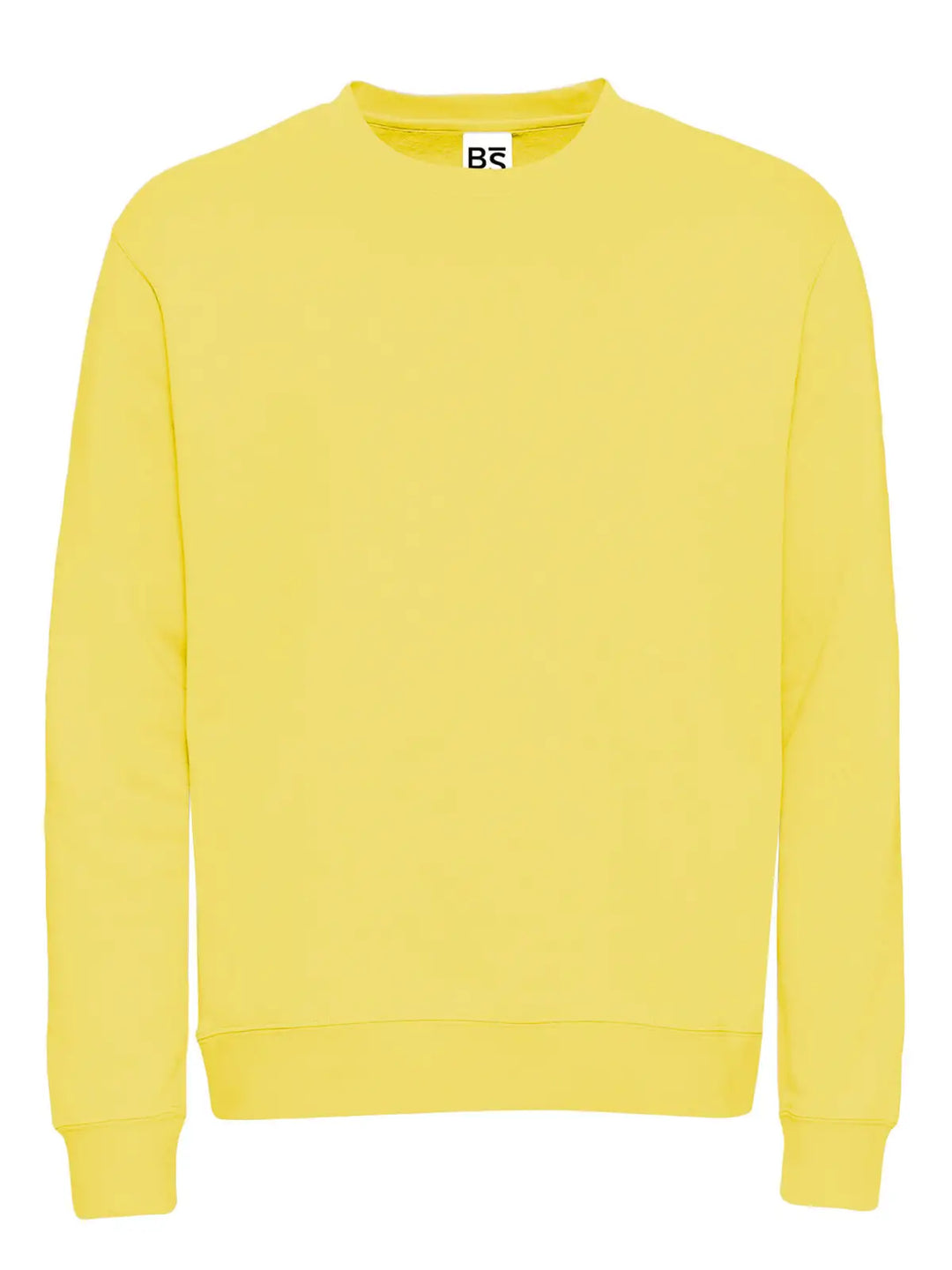 Felpa girocollo Giallo sole — vista frontale