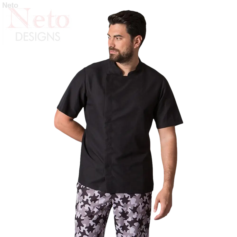 Uomo in giacca cucina unisex in cotone twill, garantisce durata