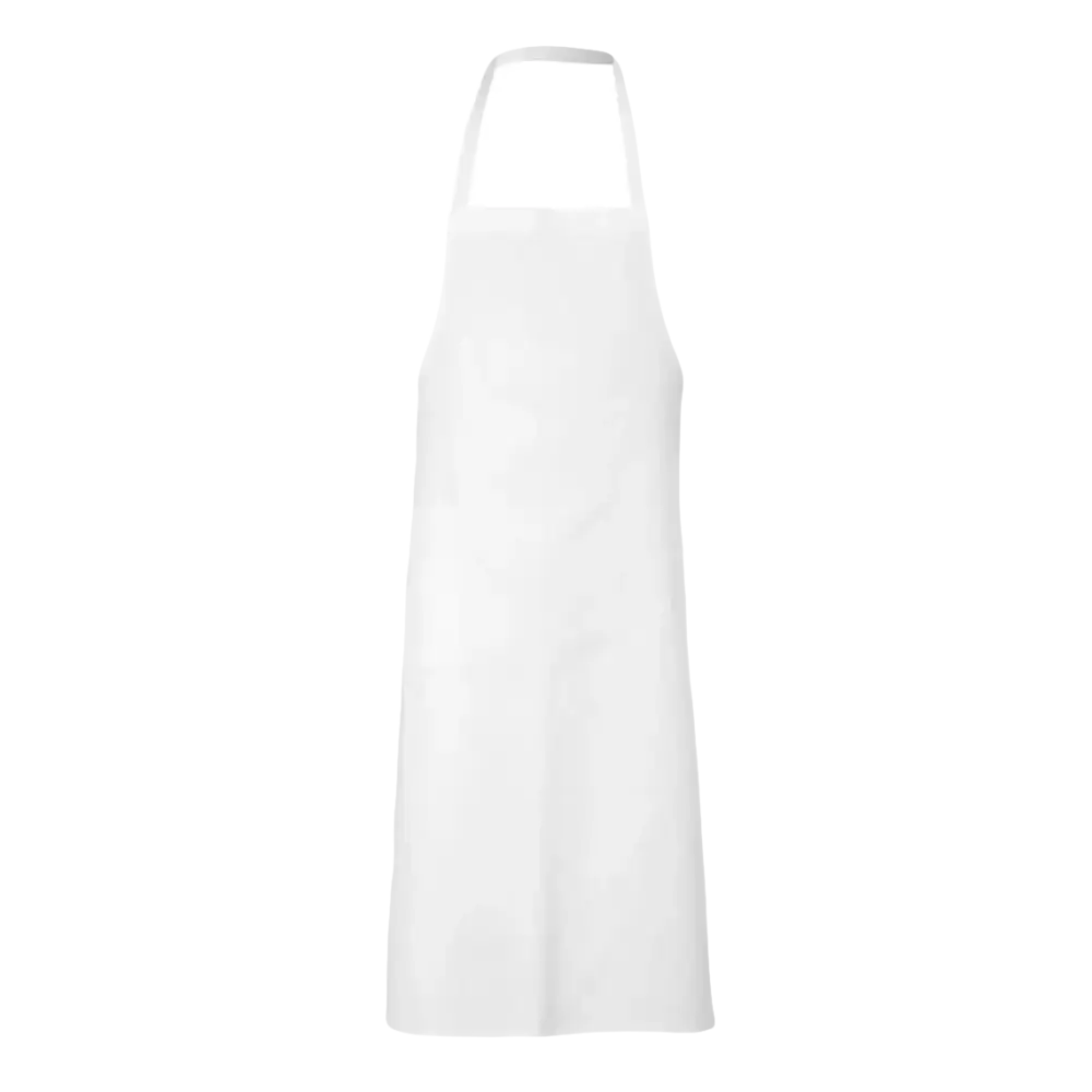 Grembiule bianco per la cucina o il lavoro.