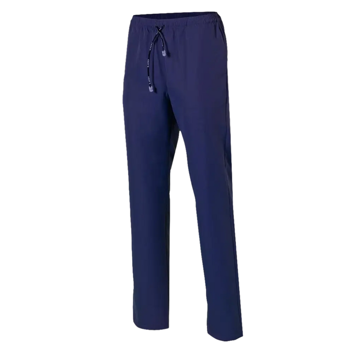 Pantaloni scrub con coulisse blu navy.