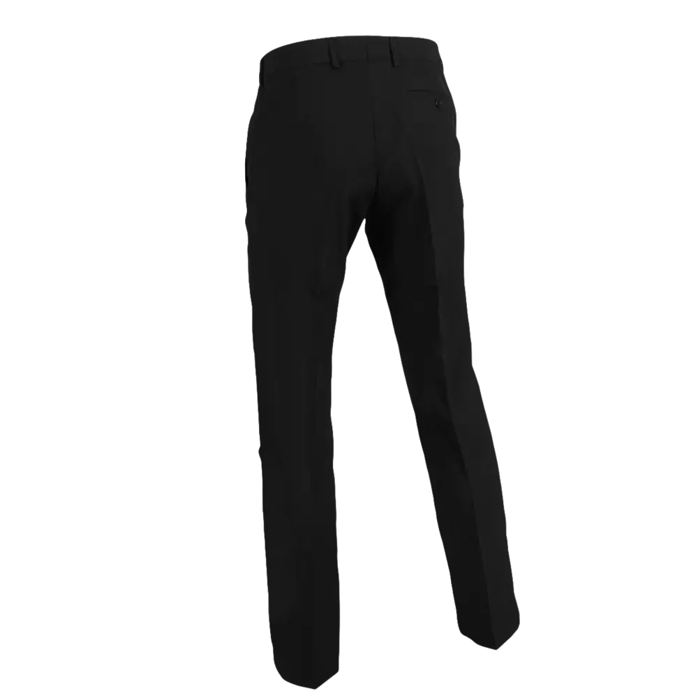 Pantaloni eleganti neri con gamba dritta.