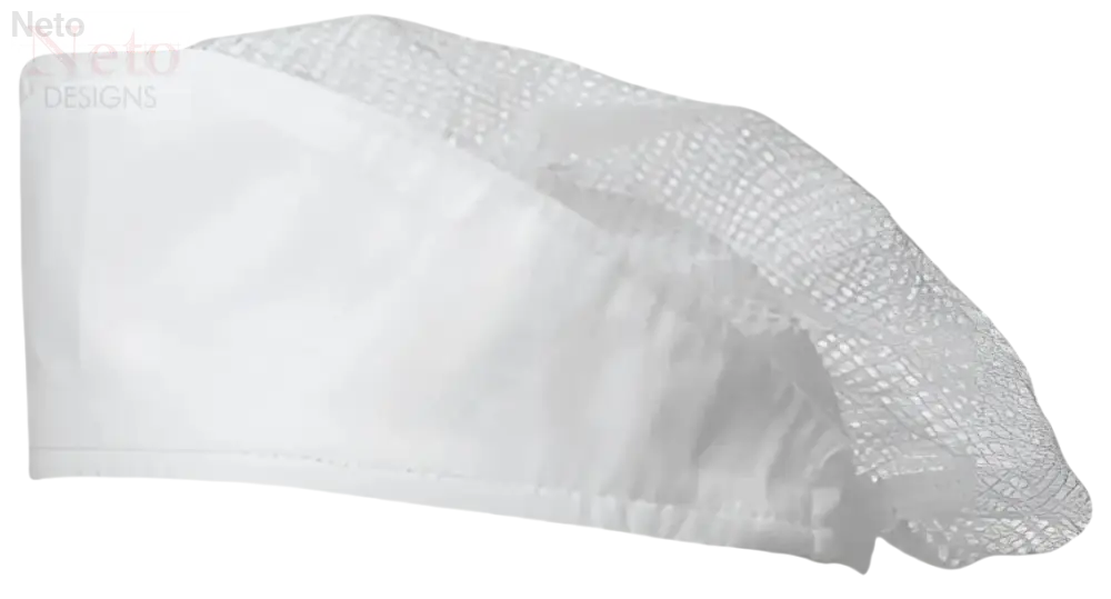 Retina per capelli in poliestere bianca a rete usa e getta